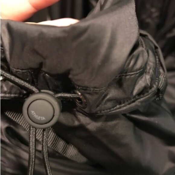 Athleta Summit PrimaLoft Insulated Shell Full Zip Parka Jacket Coat Medium black - Picture 8 of 9